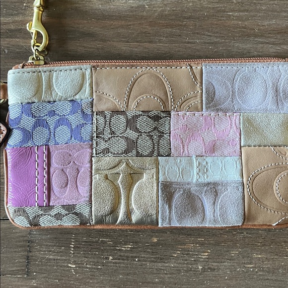 Coach Patchwork Wristlet in Pastel Hues - Picture 3 of 7